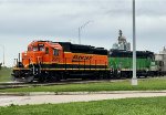 BNSF 2519 and BNSF 2745 (ex-BN 2241, exx CBQ 964)